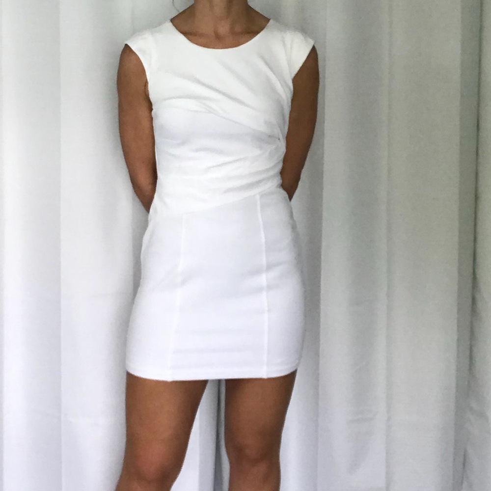 Sexy Cream Mini Dress XOXO